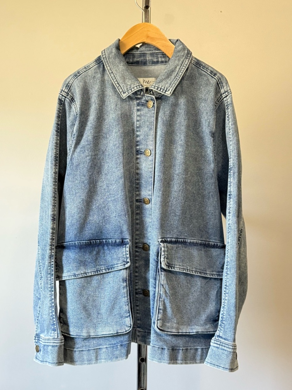 Me by Jennie Garth "The Dylan" Denim Chore Jacket - Size 1X - Like New